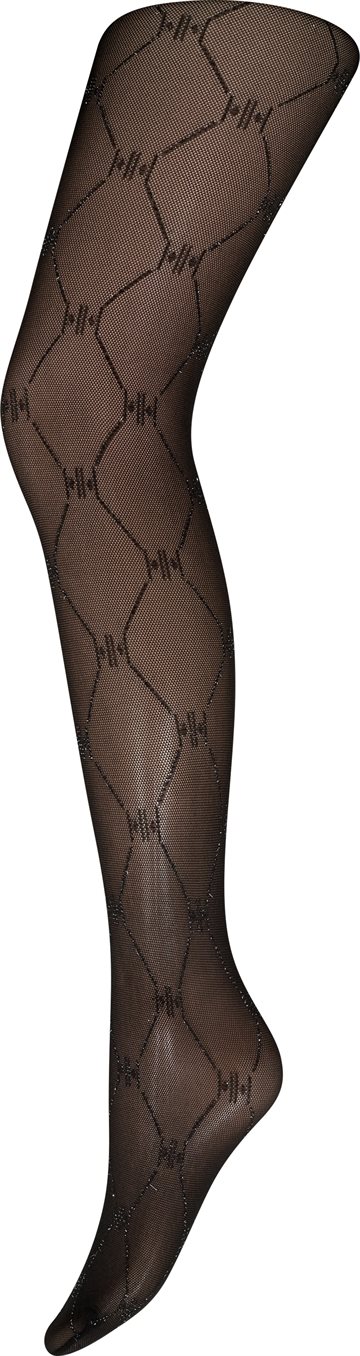 Hype The Detail - HTD Tights w/lurex HH 25app - Sort Sølv
