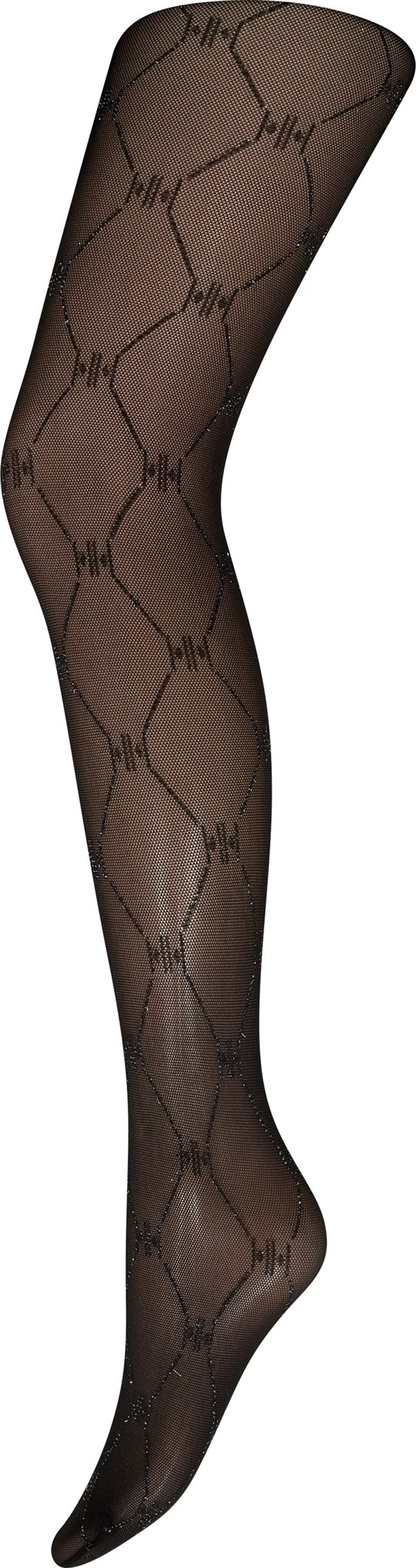 Hype The Detail - HTD Tights w/lurex HH 25app - Sort Sølv