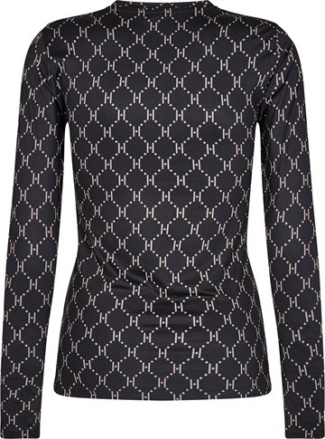 Hype The Detail - Printed Blouse - Sort Beige