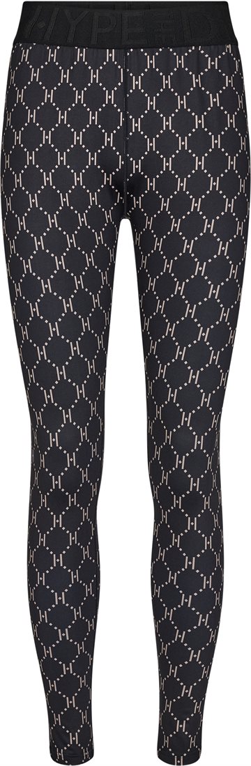 Hype The Detail - Printed Leggings - Sort Beige