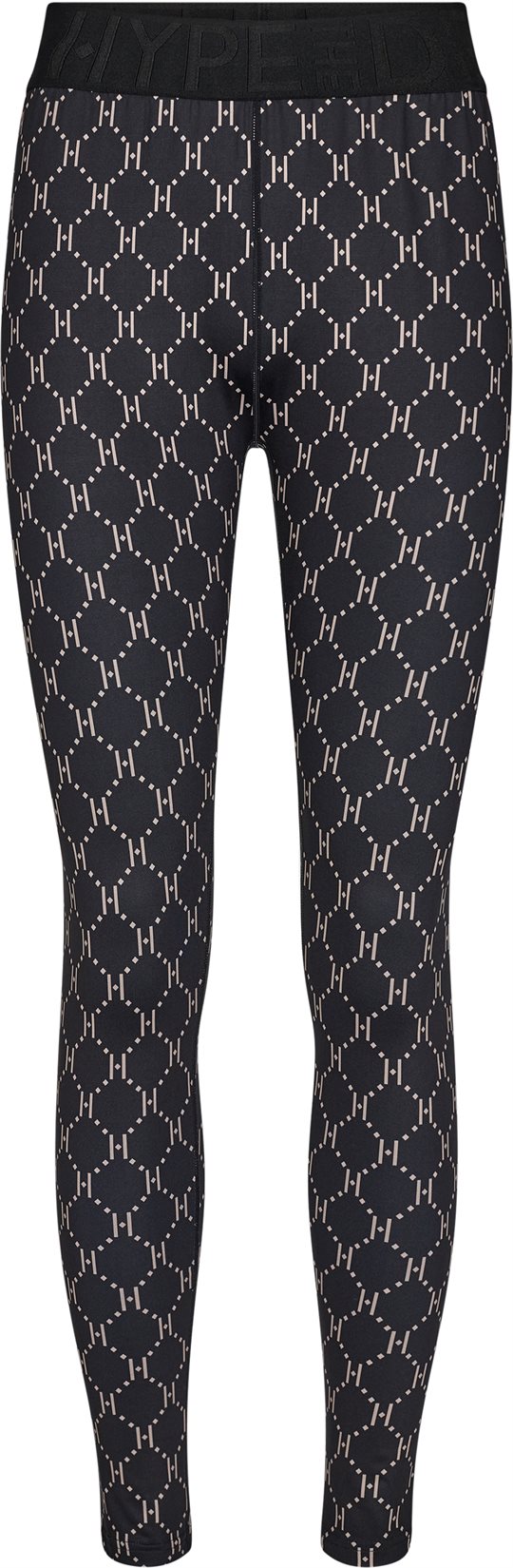 Hype The Detail - Printed Leggings - Sort Beige