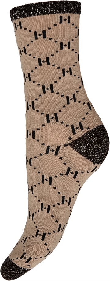 Hype The Detail - Logo Rib Sock - Beige