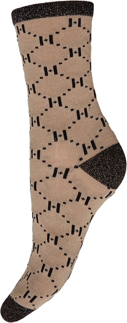 Hype The Detail - Logo Rib Sock - Beige
