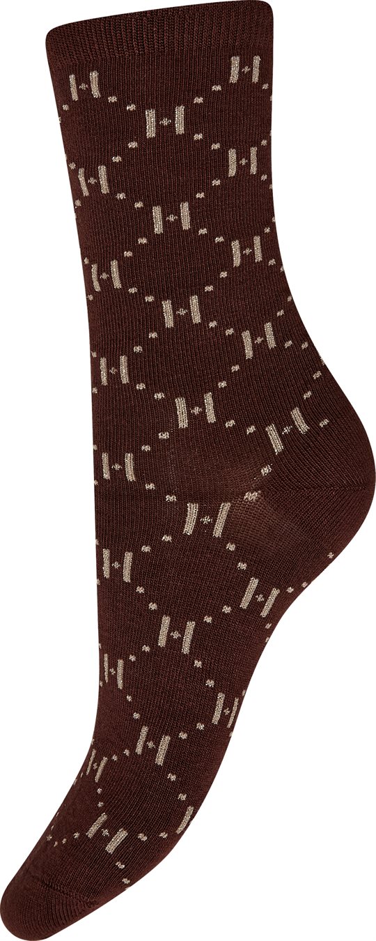 Hype The Detail - Logo Rib Sock - Brown
