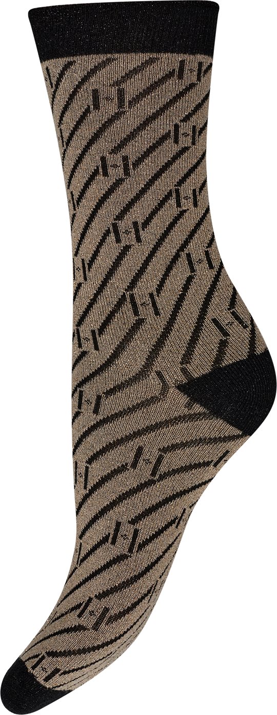 Hype The Detail - Sock w/Lurex - Gold Black