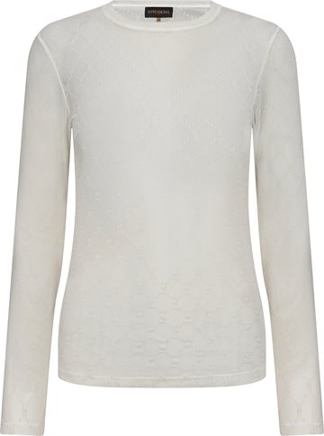 Hype The Detail - Mesh Logo Blouse - White