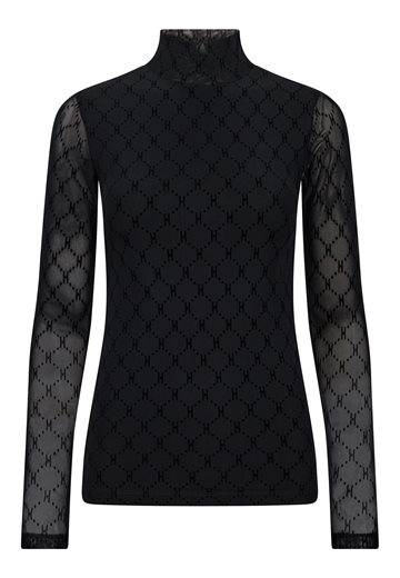 Hype The Detail - Mesh High Neck - Black