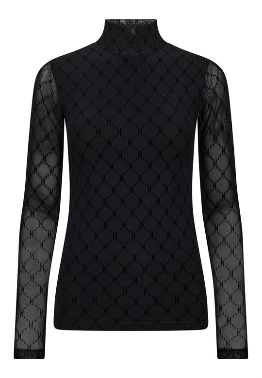 Hype The Detail - Mesh High Neck - Black
