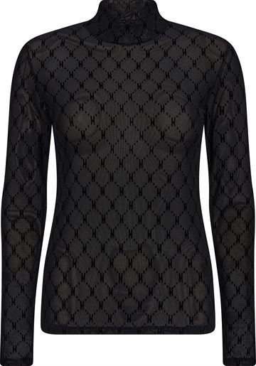 Hype The Detail - Mesh Turtle Neck - Black