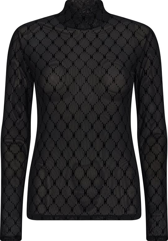 Hype The Detail - Mesh Turtle Neck - Black