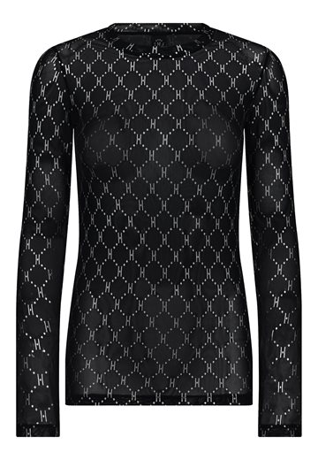 Hype The Detail - Blouse W/Print - Black Silver