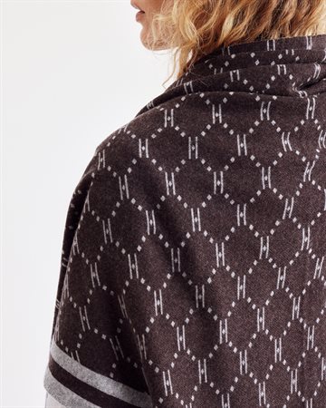 Hype The Detail - Triangle Scarf - Brown Grey 