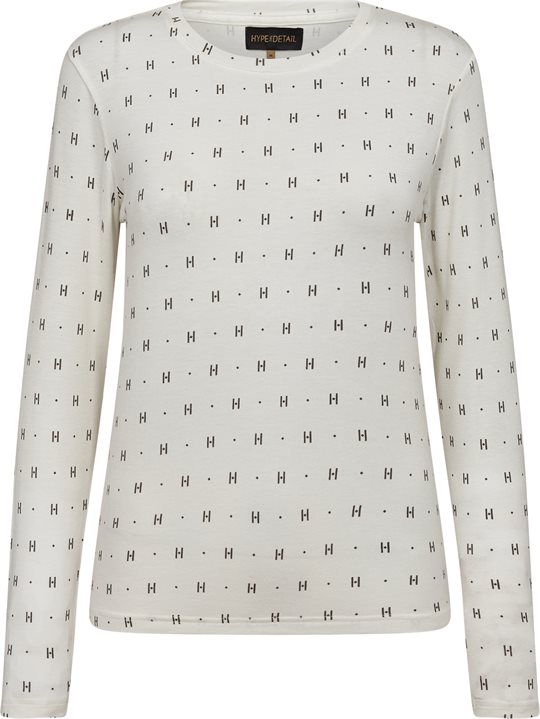 Hype The Detail - Tee Ls Cashmere Blend - Hvid