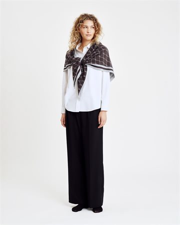 Hype The Detail - Triangle Scarf - Brown Grey 