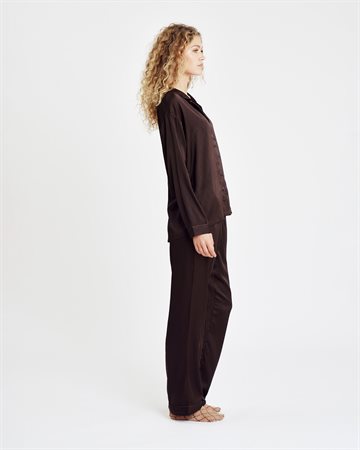 Hype The Detail - Satin Pyjamas - Brown