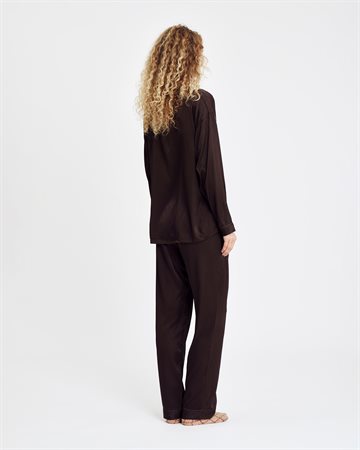 Hype The Detail - Satin Pyjamas - Brown