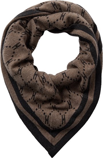 Hype The Detail - Triangle Scarf - Taupe Brown