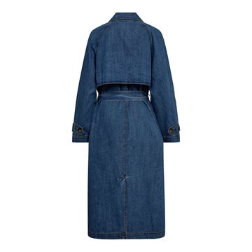 Co\' Couture - Delina Denim Trench Coat - Dark Denim