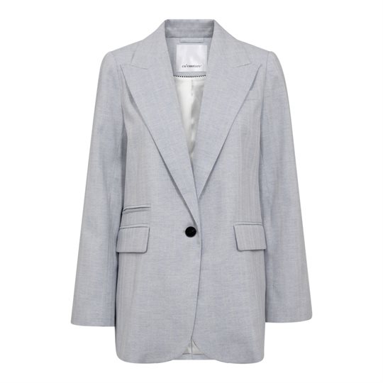 Co\' Couture - Lisa Linen Single Blazer - Light Blue