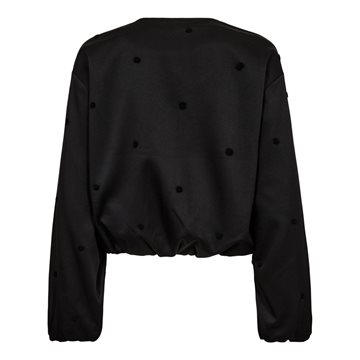 Co\' Couture - Clover Dot Balloon Jacket - Black