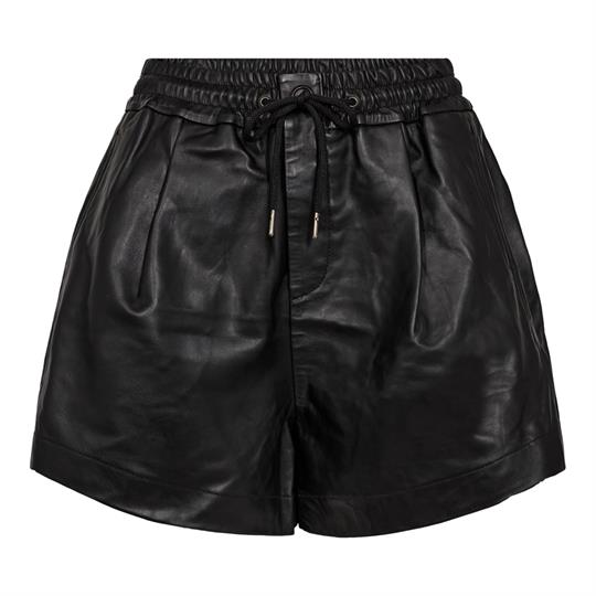 Billede af Co' Couture - New Phoebe leather Shorts - Sort