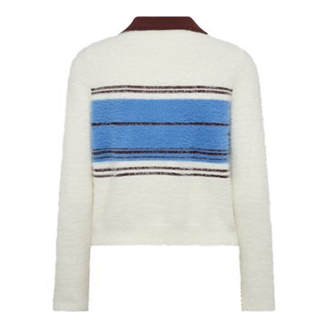 Co\' Couture -Tory Stripe Zip Knit - Off White 