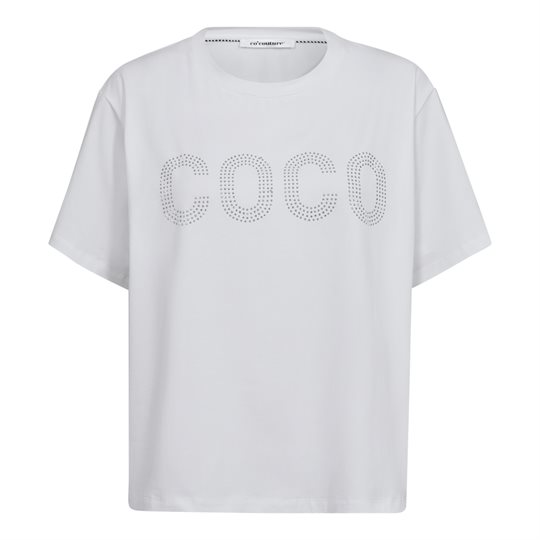 Se Co' Couture - Coco Stone Tee - Hvid hos Strike A Pose