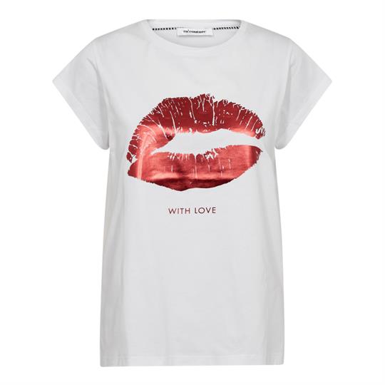 Co\' Couture - The Kiss Tee - White Flame