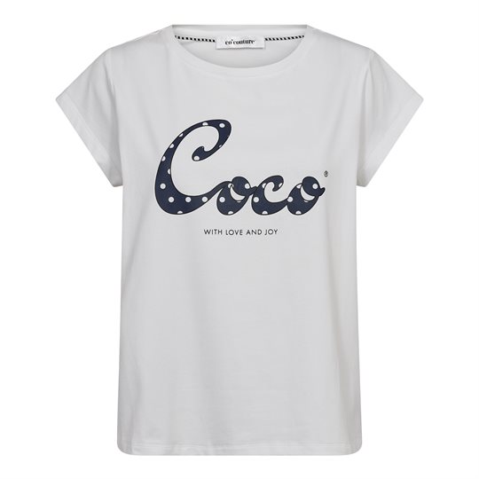 Co\' Couture - Dot Coco SS Tee - White Navy