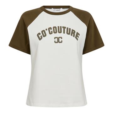 Co' Couture - Edge Block Tee - OffWhite Military Olive