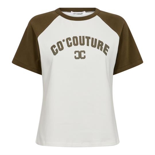 Co\' Couture - Edge Block Tee - OffWhite Military Olive