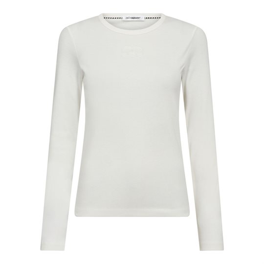 Co\' Couture - Granny Embroidery Ls Tee - White
