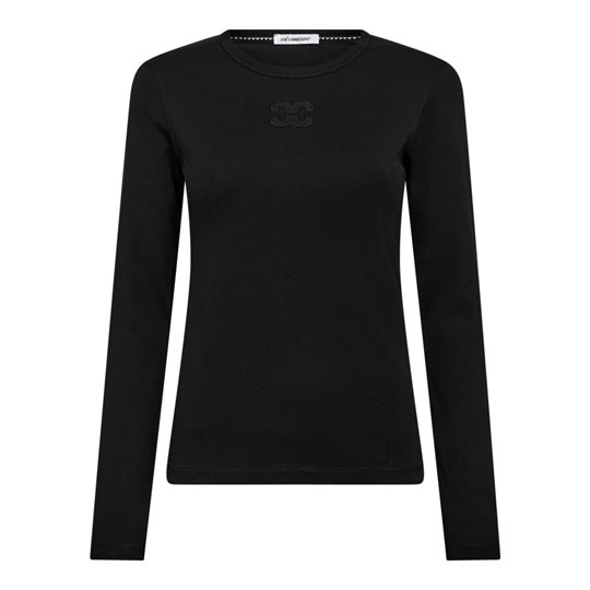 Co\' Couture - Granny Embroidery LS Tee - Black