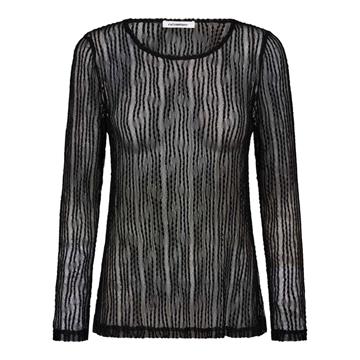 Co' Couture - Barb O-Neck Blouse - Black