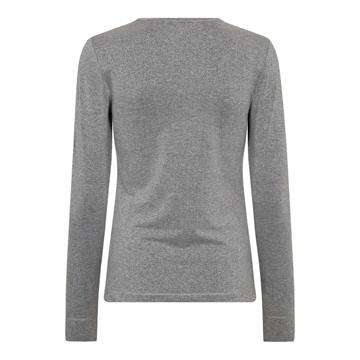 Co\' Couture - Manny Lurex Emb Ls Tee - Silver