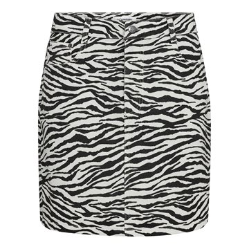 Co' Couture - Zion Zebra Skirt - Offwhite Black