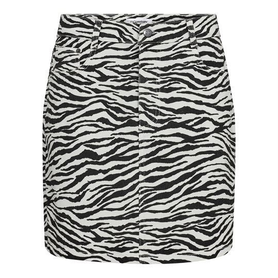 Co\' Couture - Zion Zebra Skirt - Offwhite Black