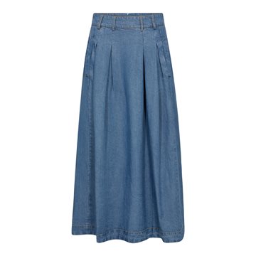 Co' Couture - Anya Denim Pleat Skirt - Denim Blue 