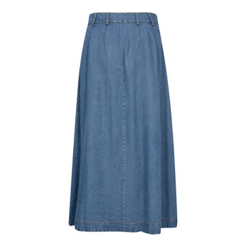 Co\' Couture - Anya Denim Pleat Skirt - Denim Blue 