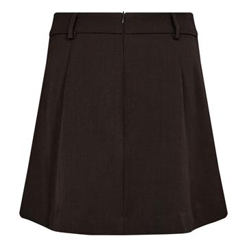Co\' Couture - Luna Pocket Pleat Mini Skirt - Dark Brown