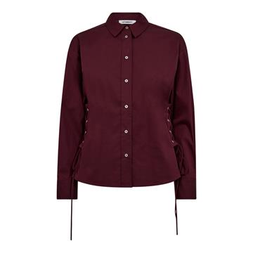 Co' Couture - Poppy Eyelet Tie Shirt - Winered