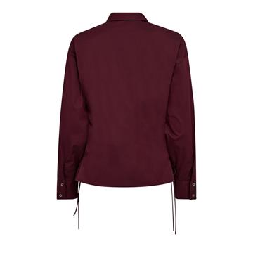 Co\' Couture - Poppy Eyelet Tie Shirt - Winered