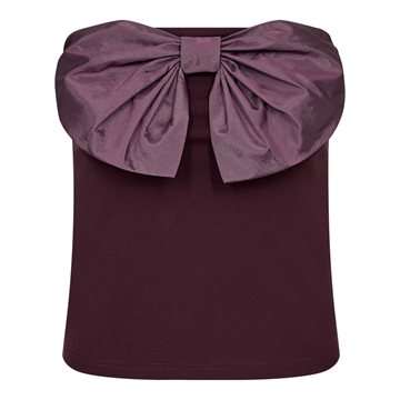 Co' Couture - Barry Bow Top - Plum