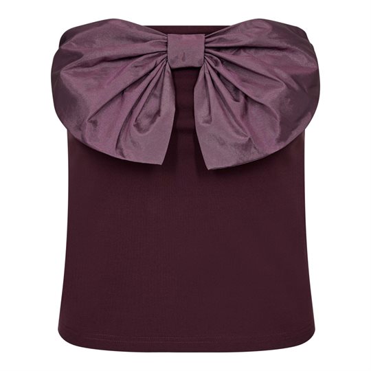 Co\' Couture - Barry Bow Top - Plum
