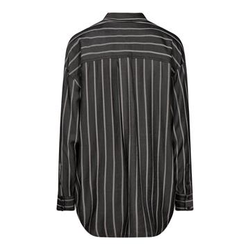 Co\' Couture - Sue Stripe Oversize Shirt - Black