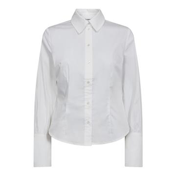Co' Couture - Sanna Pearl Cuff Shirt - White 