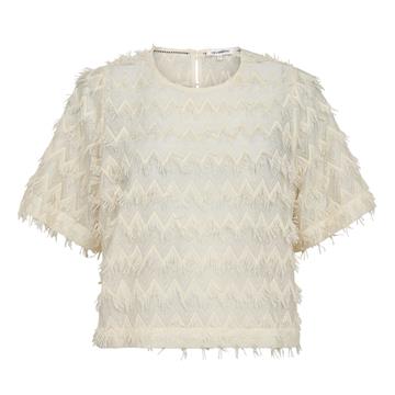 Co' Couture -Triangle SS Blouse - Off White 