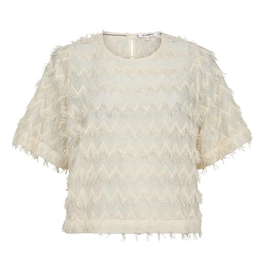 Co\' Couture -Triangle SS Blouse - Off White 