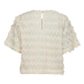 Co\' Couture -Triangle SS Blouse - Off White 