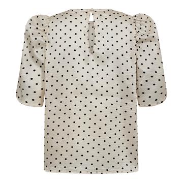 Co\' Couture - Dilan Dot SS Blouse - Powder